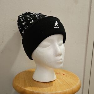 Kangol Black and White Patterned Beanie